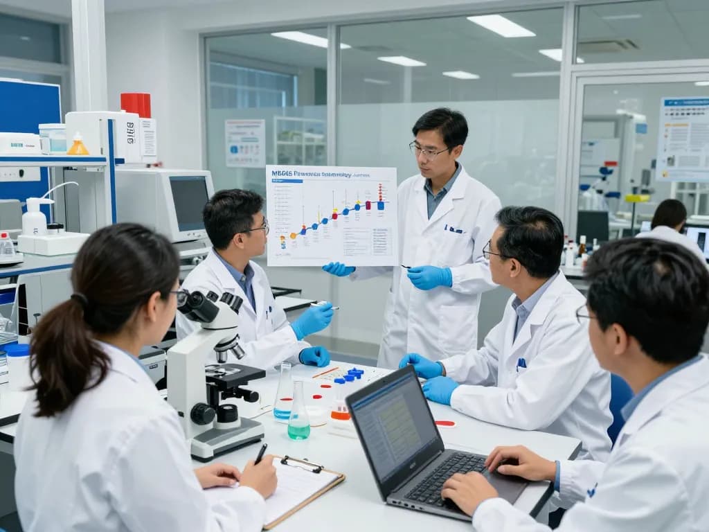 MB66 film research discussion in modern laboratory environment.