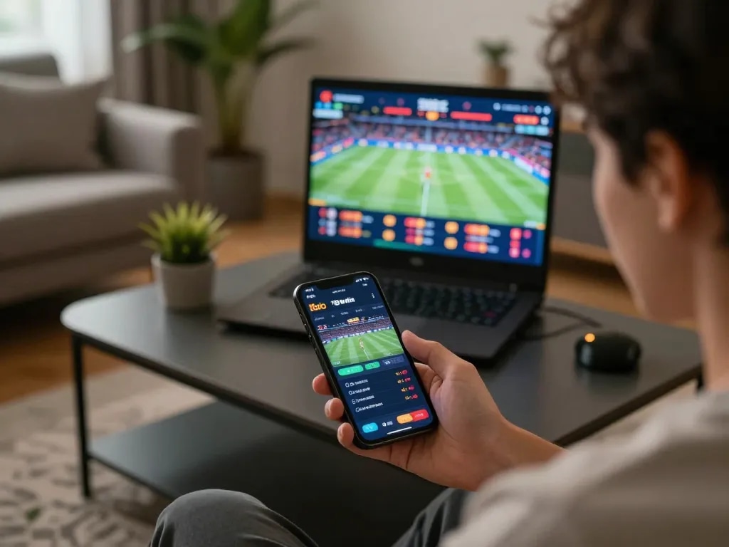 Engaging betting action on nhà cái 78win interface, enhancing user experience at home.
