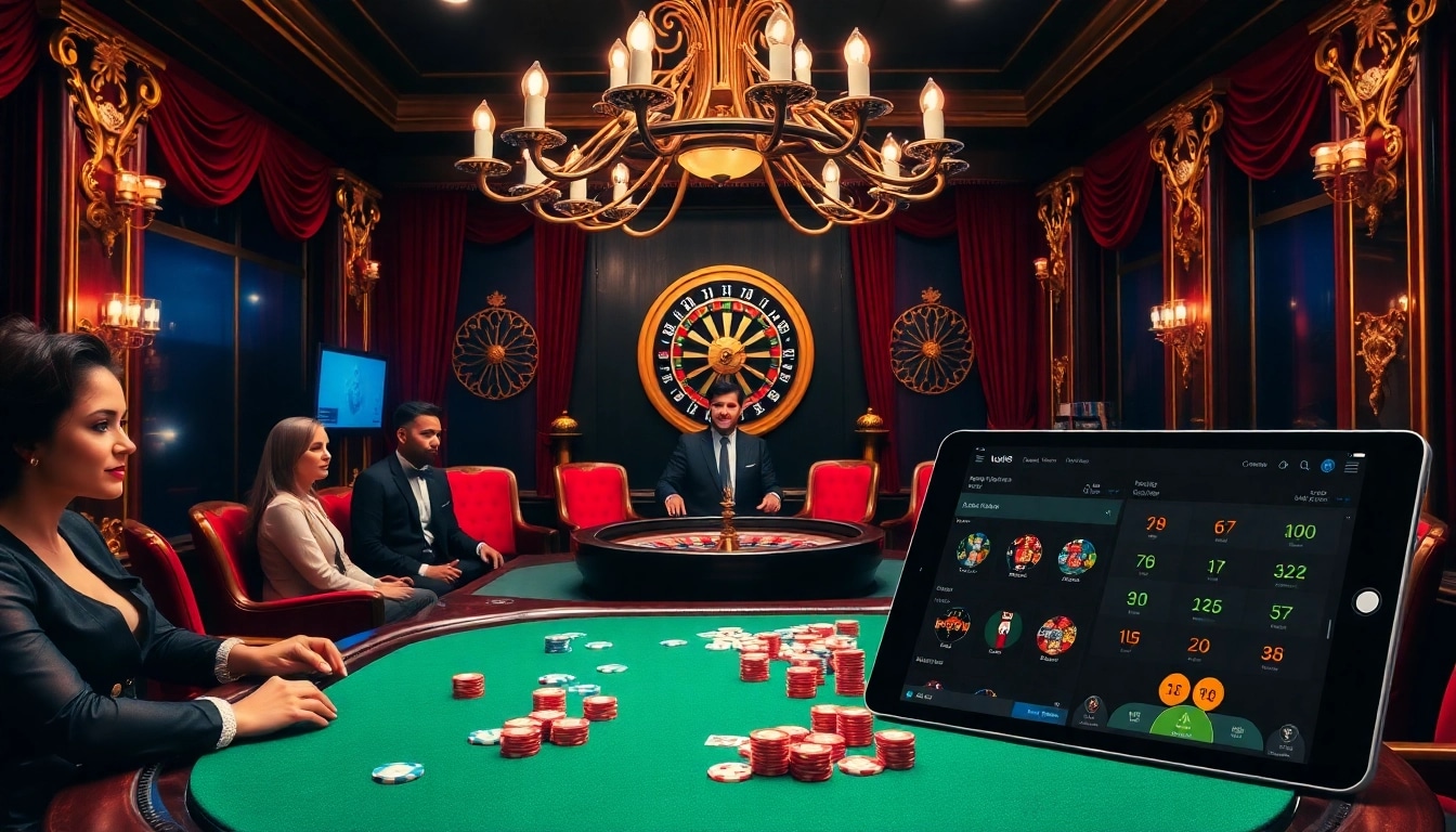 Experience the thrill of 'Nhà cái uy tín luck8' with a vibrant poker game in action.