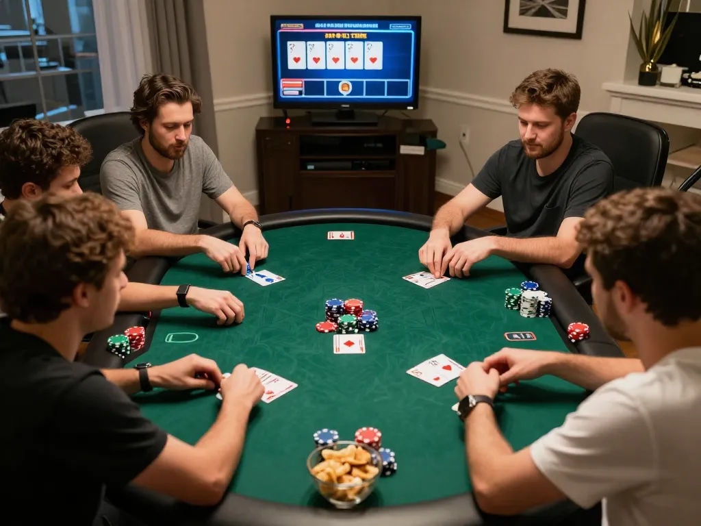 Experience thrilling online gameplay at UU88 with engaged players and vibrant poker chips