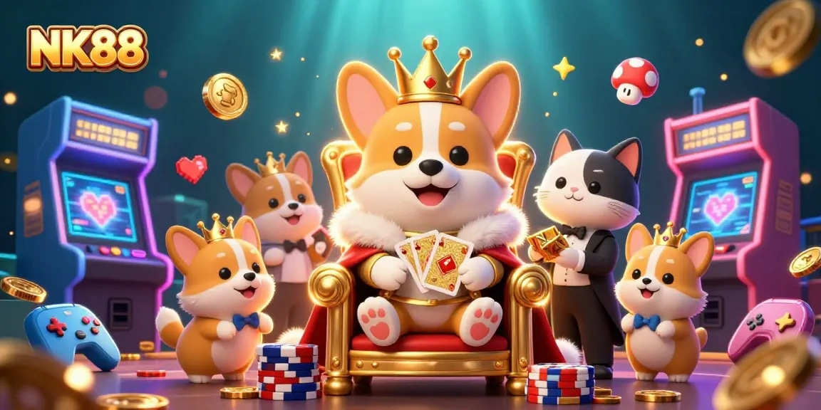 Experience thrilling games and explore NK88's exciting features in this vibrant casino scene.