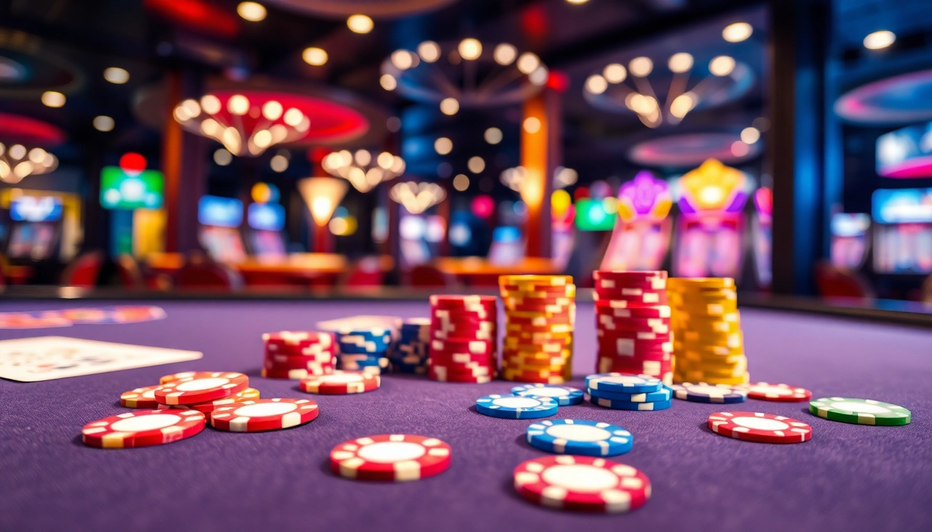 Manfaatkan dentoto dalam permainan kasino dengan chips cerah dan kartu menarik.