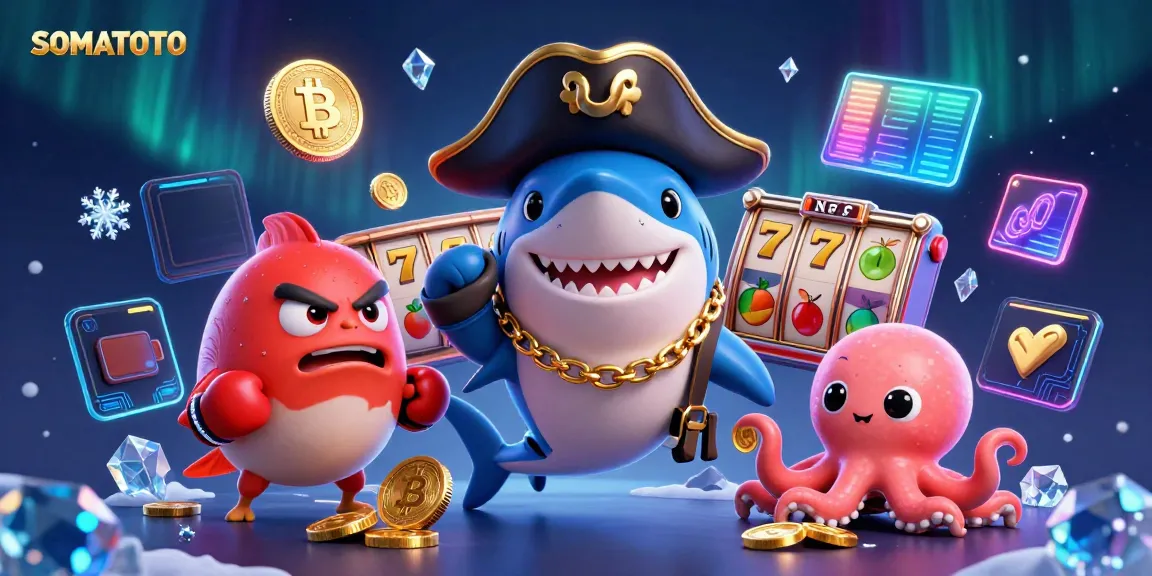 Engage in thrilling gameplay at SOMATOTO with dynamic slot reels and vibrant characters.