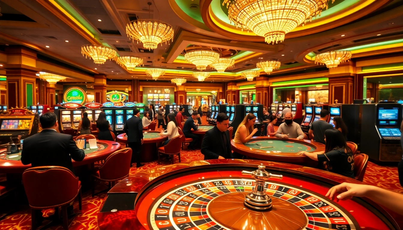 Experience the excitement of gambling at https://tg88.sale/ with luxury casino gaming tables and vibrant players.