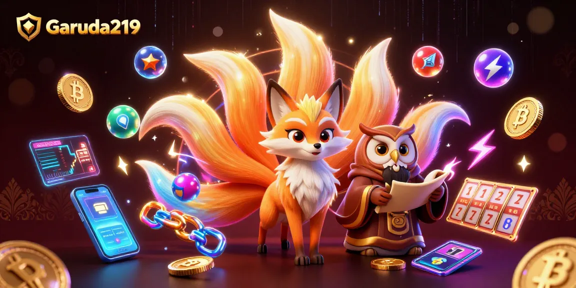Engage with Garuda219 for exciting online gaming experiences featuring vibrant slot symbols and crypto elements.