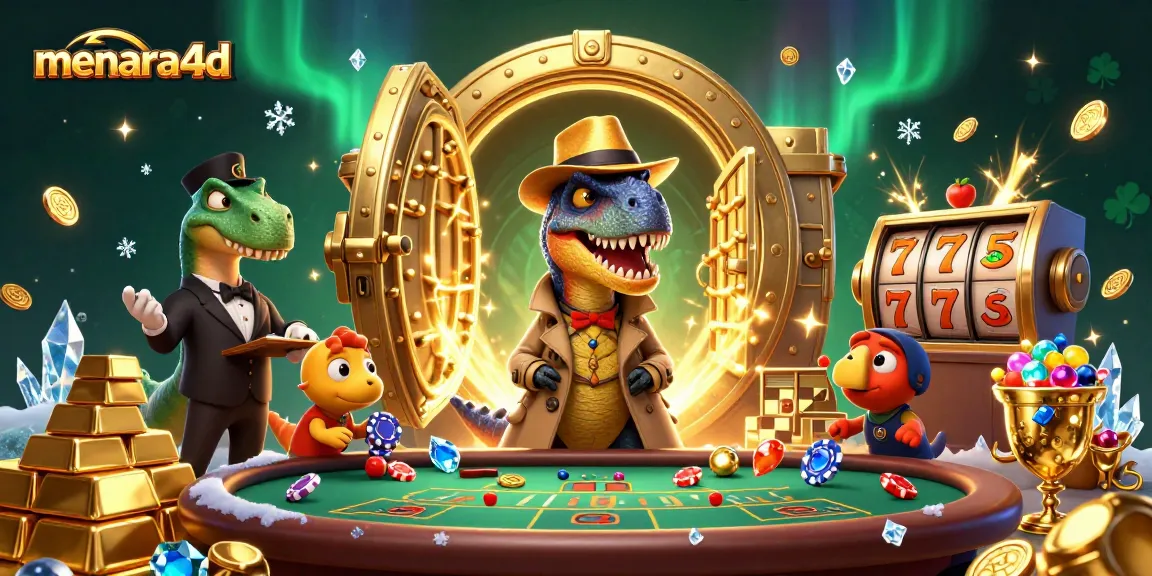 Menara4d menawarkan pengalaman bermain kasino yang menarik dengan velociraptor di meja blackjack sambil mencuri perhatian.