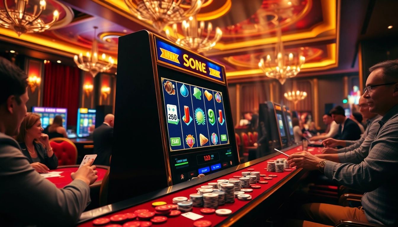Experience the thrill of playing link slot via pulsa at a vibrant online casino with exciting games and rich visuals.