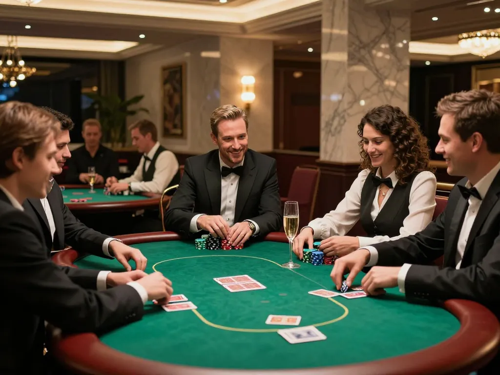 Experience LGOLUX LOGIN in a luxurious poker game setting, capturing the excitement and elegance of high-end gambling.