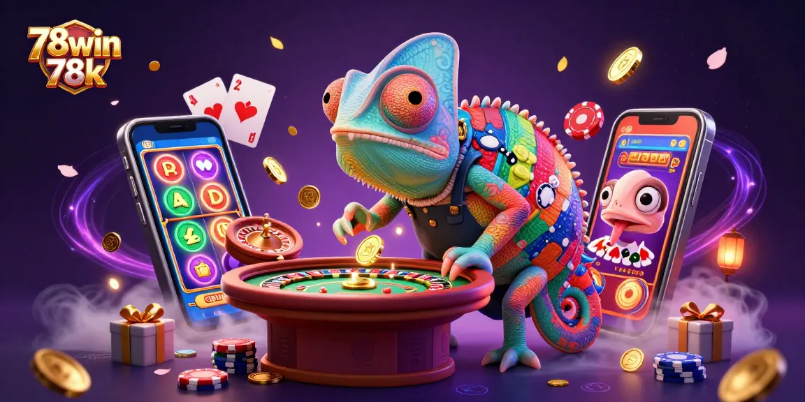 Experience the excitement of 78win 78k with vibrant casino games and golden coins.