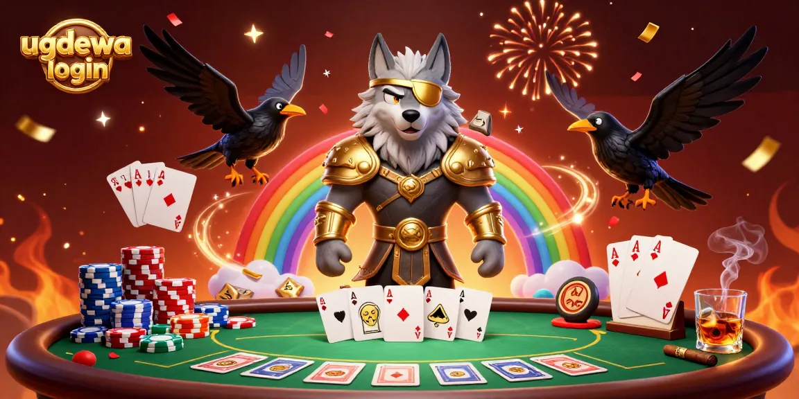 Experience the thrill of ugdewa login with a vibrant casino scene featuring Norse-inspired characters.