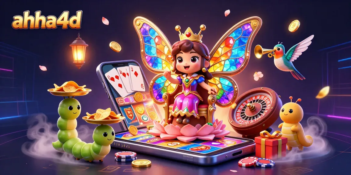 Experience thrilling gaming results with ahha4d's vibrant casino vibes and dynamic 3D illustration.