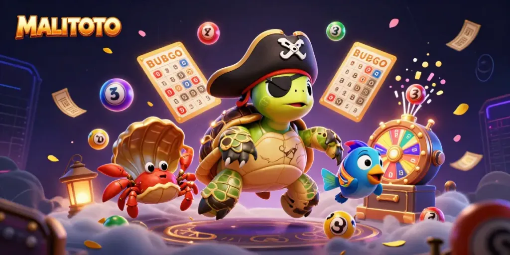 Join the MALITOTO adventure as the pirate turtle and friends uncover vibrant lottery treasures!