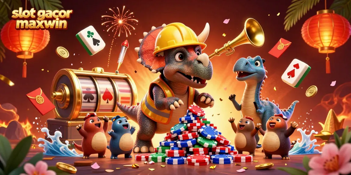 Experience the thrill of slot gacor maxwin as characters celebrate their winning strategies in a vibrant casino scene.