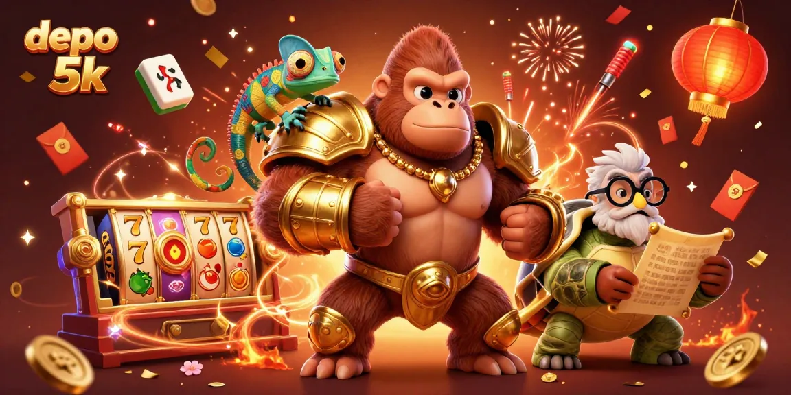 Join the excitement in the world of depo 5k slots and witness a vibrant casino adventure with thrilling symbols.