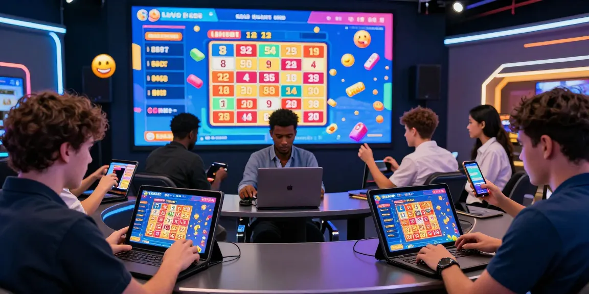 Menampilkan pengalaman togel online yang mendebarkan dengan berbagai pemain terlibat dalam permainan digital lotere.