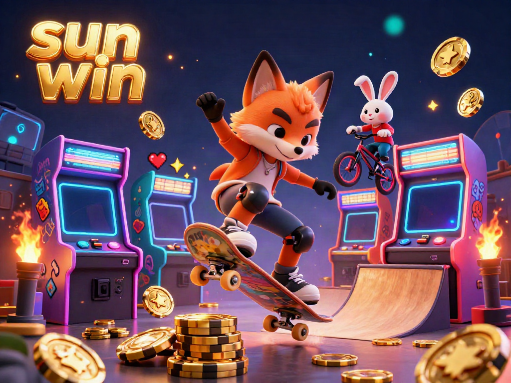 Experience thrilling gameplay at sun win with vibrant characters and dazzling casino visuals.