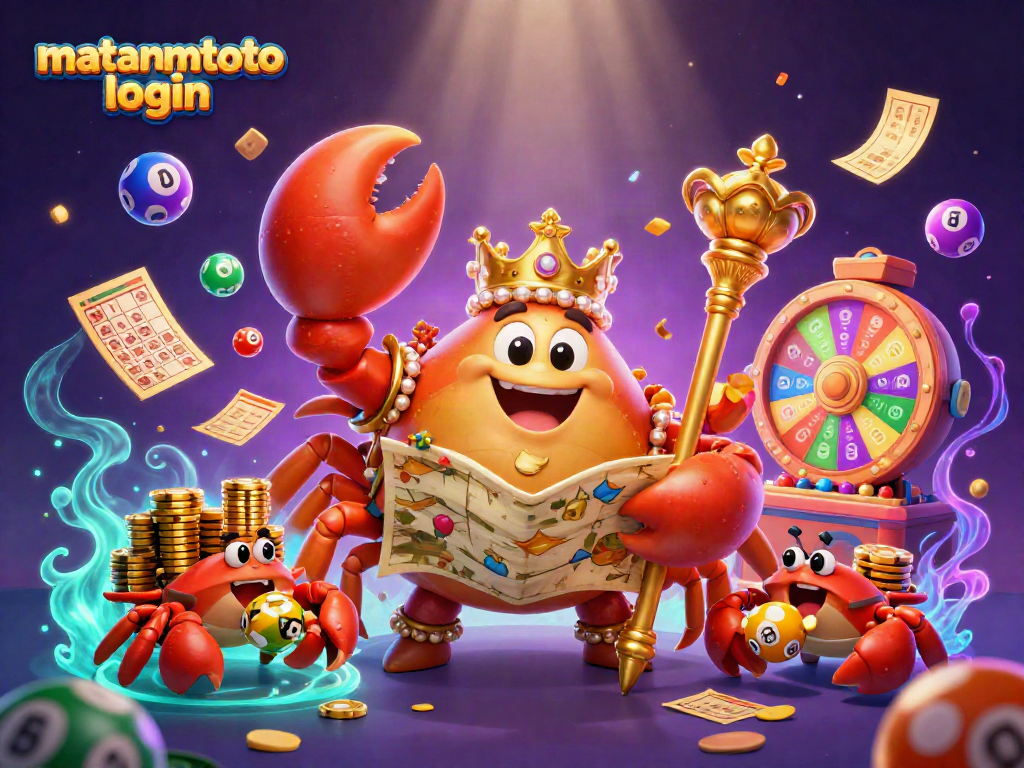 Experience thrilling gameplay with mataramtoto login as the golden crab emperor leads a treasure hunt!