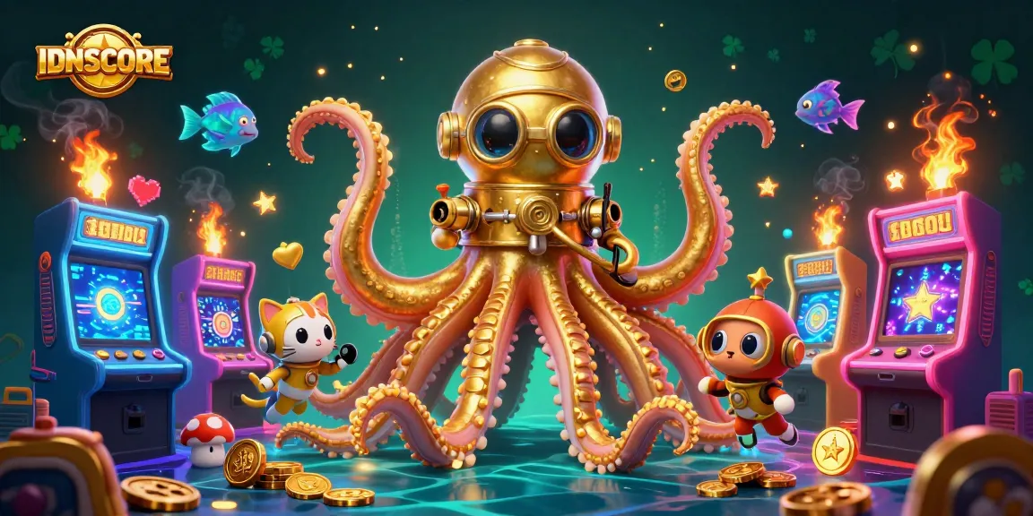Experience thrilling action with IDNSCORE as you navigate an ocean of vibrant games and treasures.