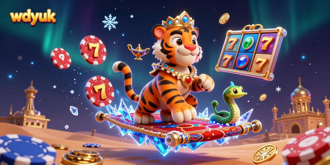 Win big daily with wdyuk's exciting slots and guaranteed fun in a magical casino scene.