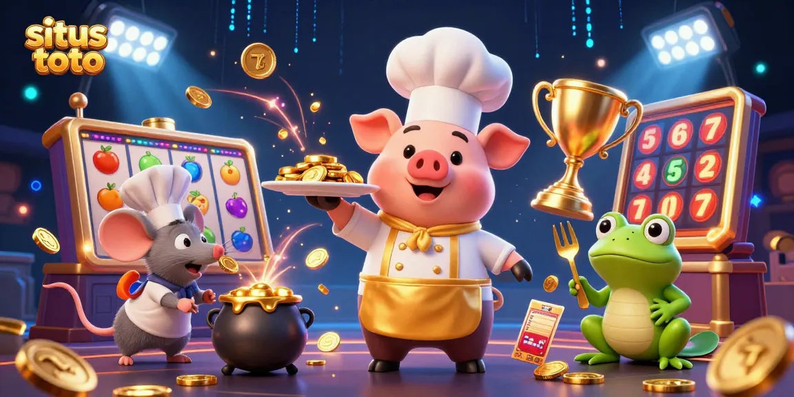 Gambarlah situs toto sambil menikmati permainan slot dengan karakter menarik yang menyajikan koin emas.