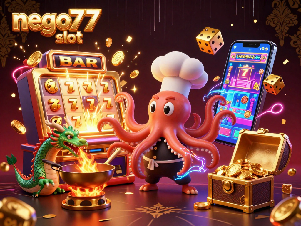 Experience the excitement of nego77 slot with vibrant casino characters and explosive jackpots.