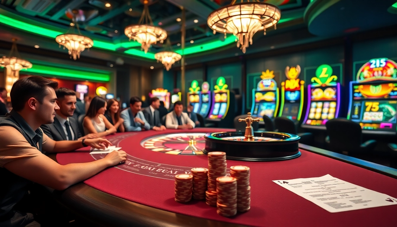 Experience vibrant table games at F168's luxurious casino environment.