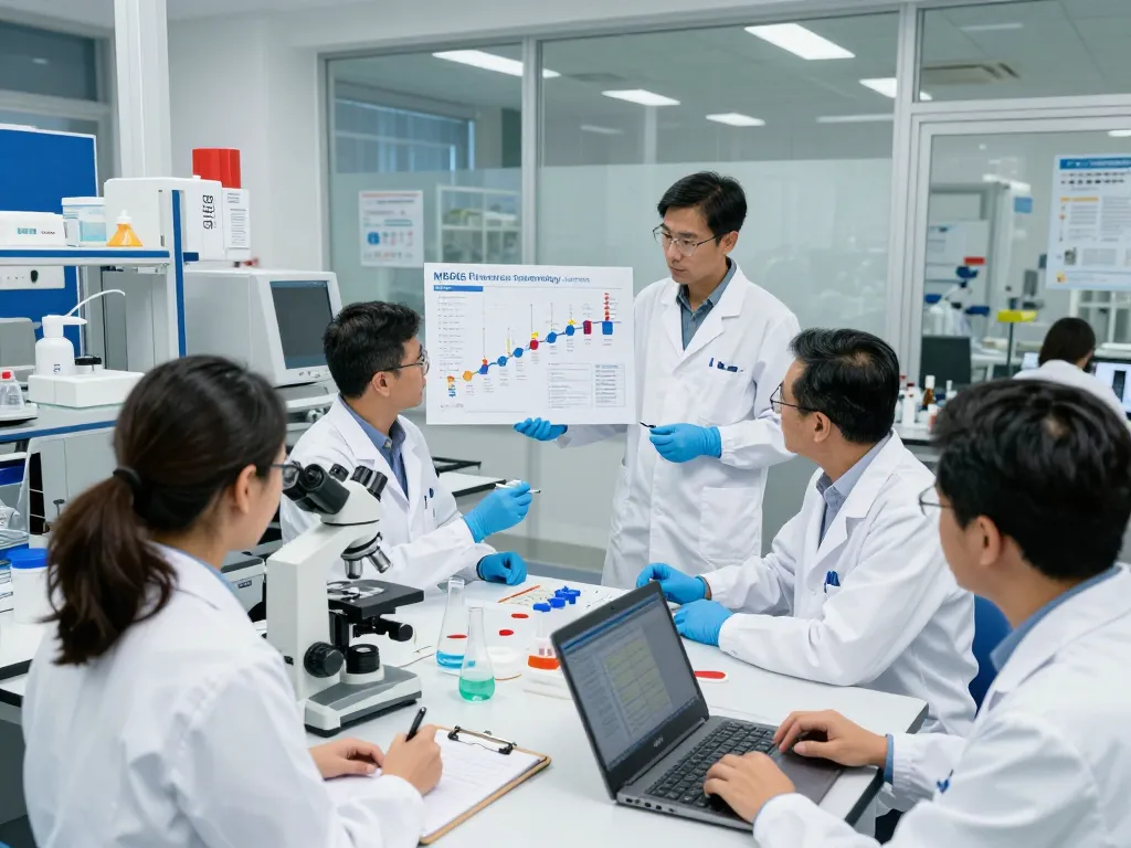 MB66 film research discussion in modern laboratory environment.