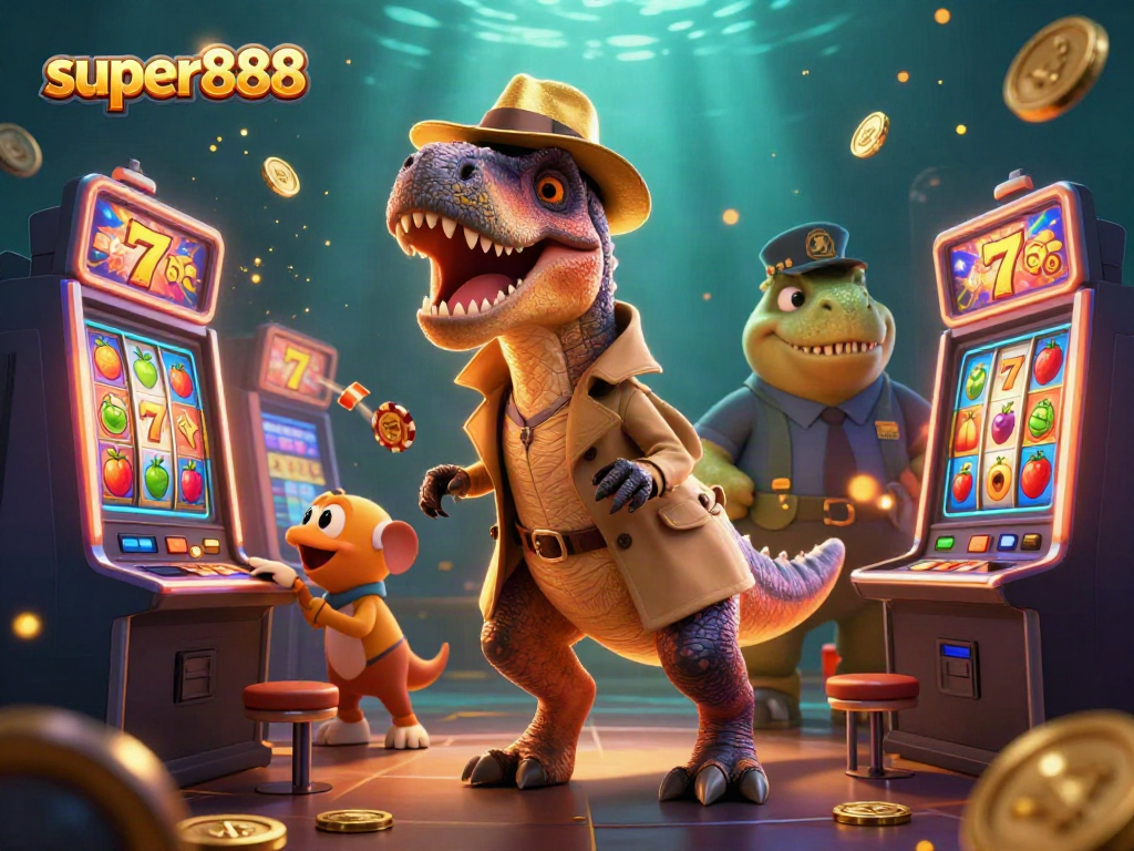 Super888 mengasyikkan dengan velociraptor di mesin slot, menguji keberuntungan di dunia perjudian.