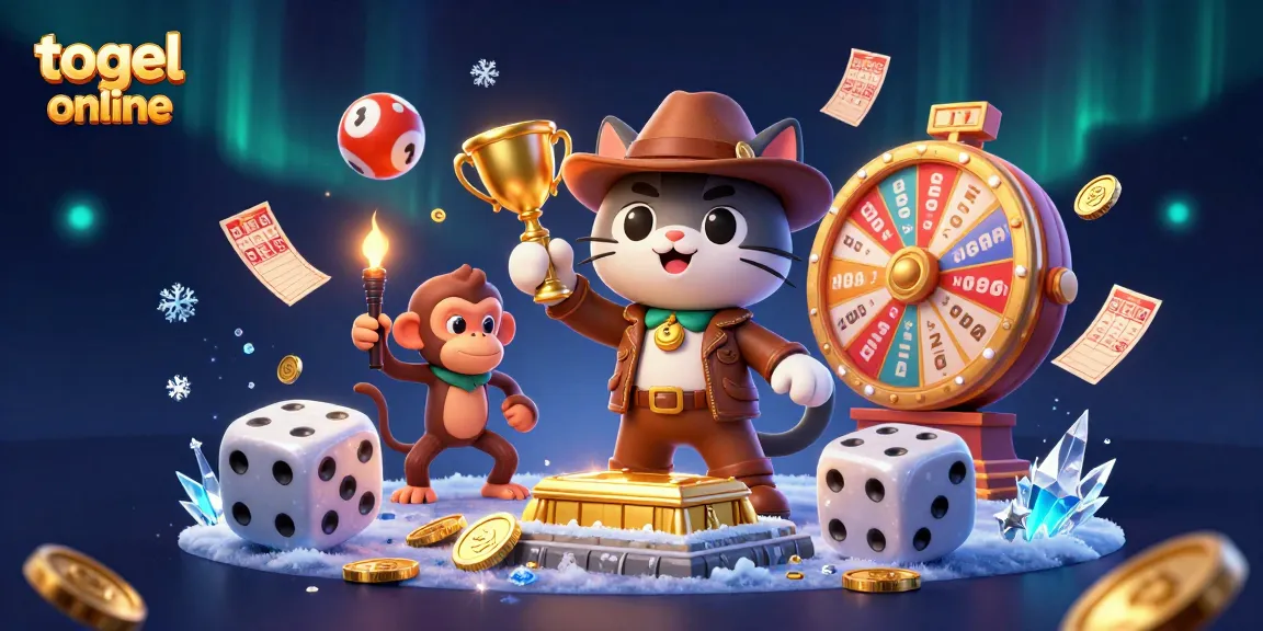 Rasakan pengalaman bermain togel online yang mendebarkan dengan ilustrasi 3D sinematik yang menampilkan elemen lotere dinamis.
