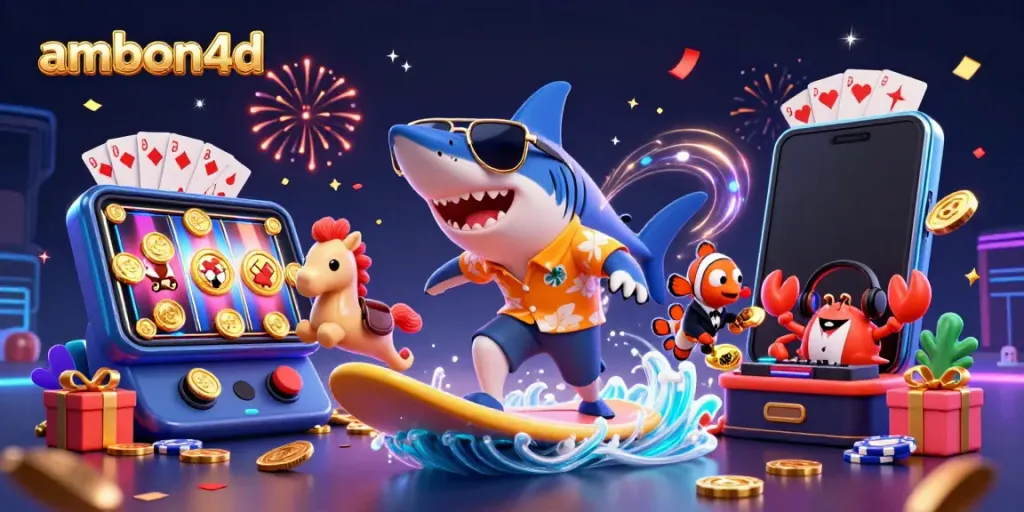 Experience thrilling wins at ambon4d with vibrant 3D characters and casino elements.