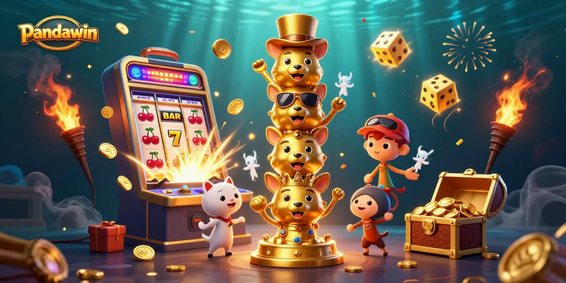 Pandawin showcases thrilling jackpot excitement with dynamic casino characters and vibrant casino elements.