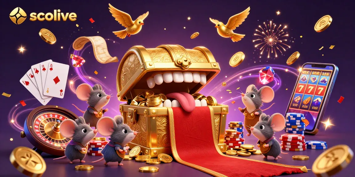 Socolive captivates players with its vibrant, interactive casino atmosphere filled with glowing treasures and dynamic gaming elements.