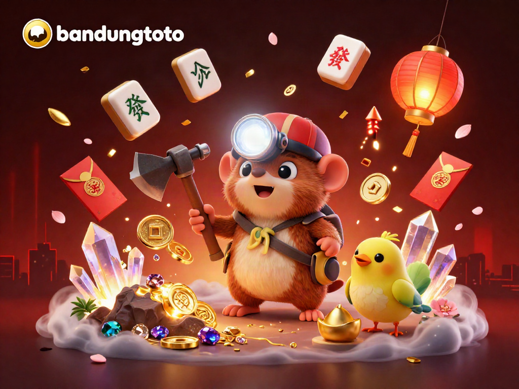 Experience the excitement of bandungtoto with a vibrant illustration showcasing animated elements and characters.