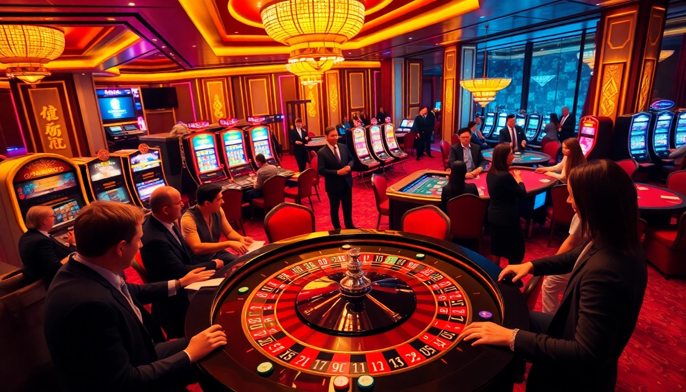 Engage in thrilling gambling action at Luong Son with exciting poker and roulette tables.