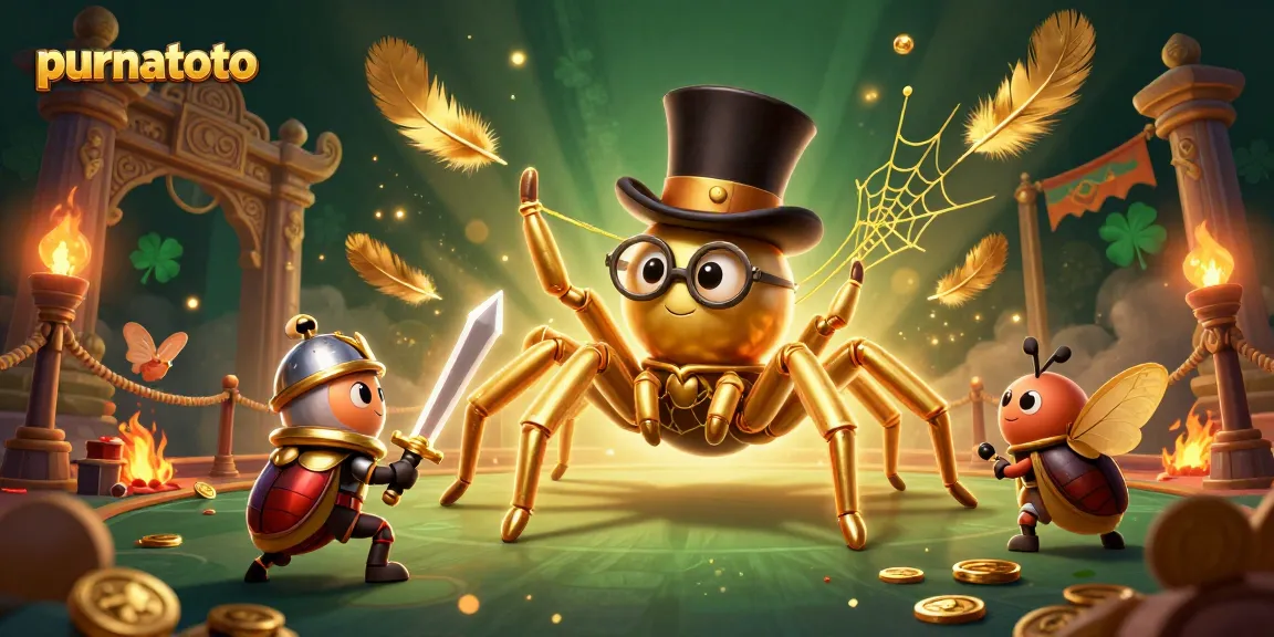 Tawarkan pengalaman bermain purnatoto dengan tarantula emas dan kesatria kecil dalam pertarungan kasino.
