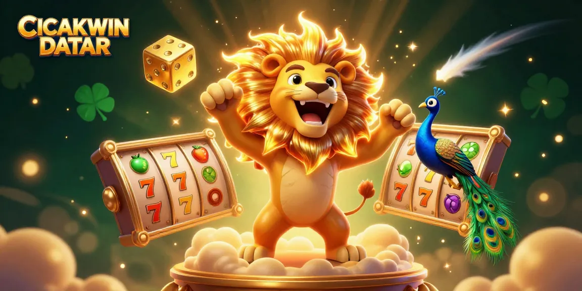 Permainan menarik di CICAKWIN DATAR dengan grafik 3D yang menampilkan simbol slot dan jackpot yang menggiurkan.