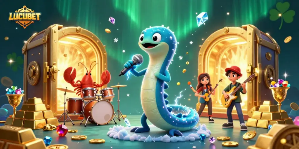 Experience vibrant gaming with LUCUBET's underwater casino featuring unique characters and treasures.
