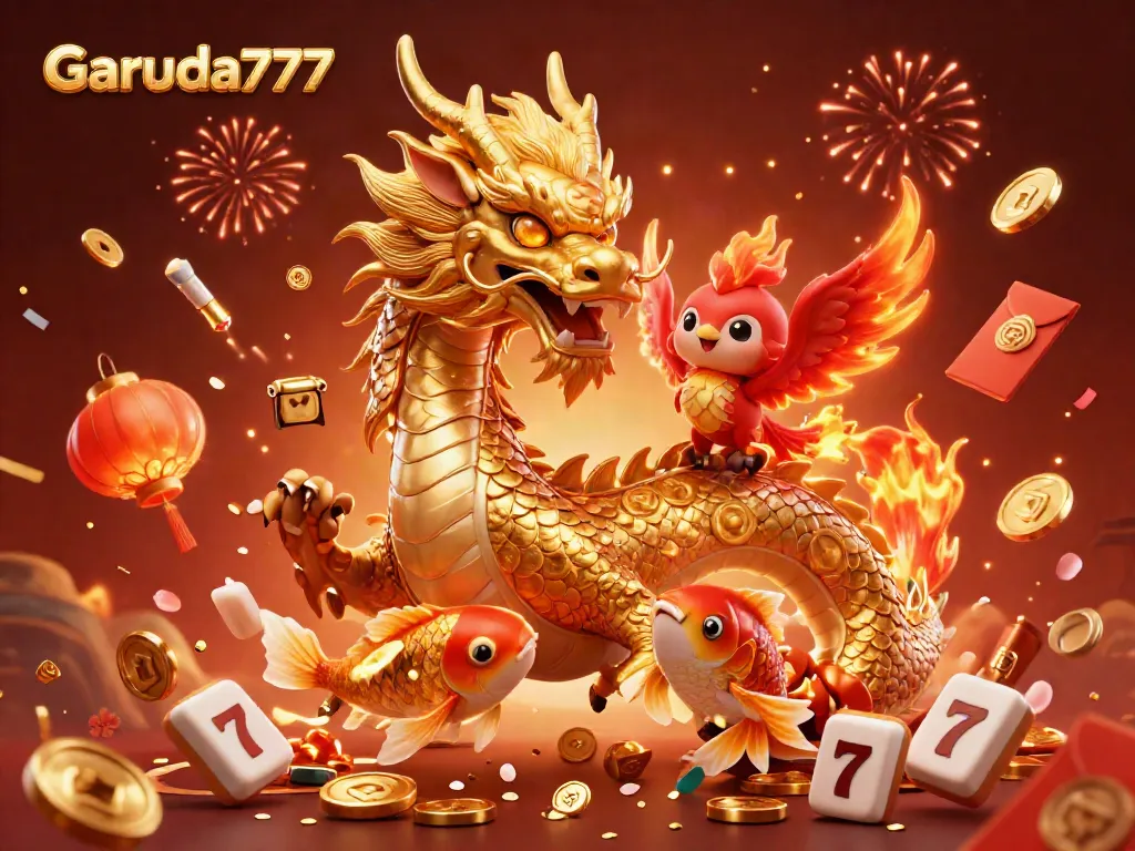 Rasakan keberuntungan Garuda777 saat bermain slot online dengan naga dan phoenix yang mengagumkan.