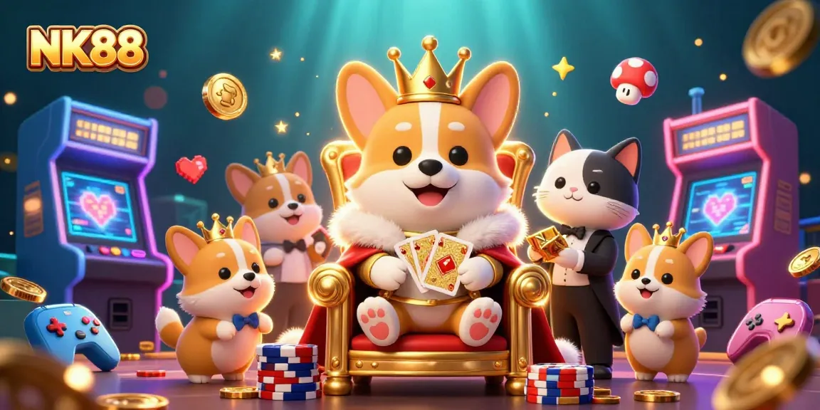 Experience thrilling games and explore NK88's exciting features in this vibrant casino scene.
