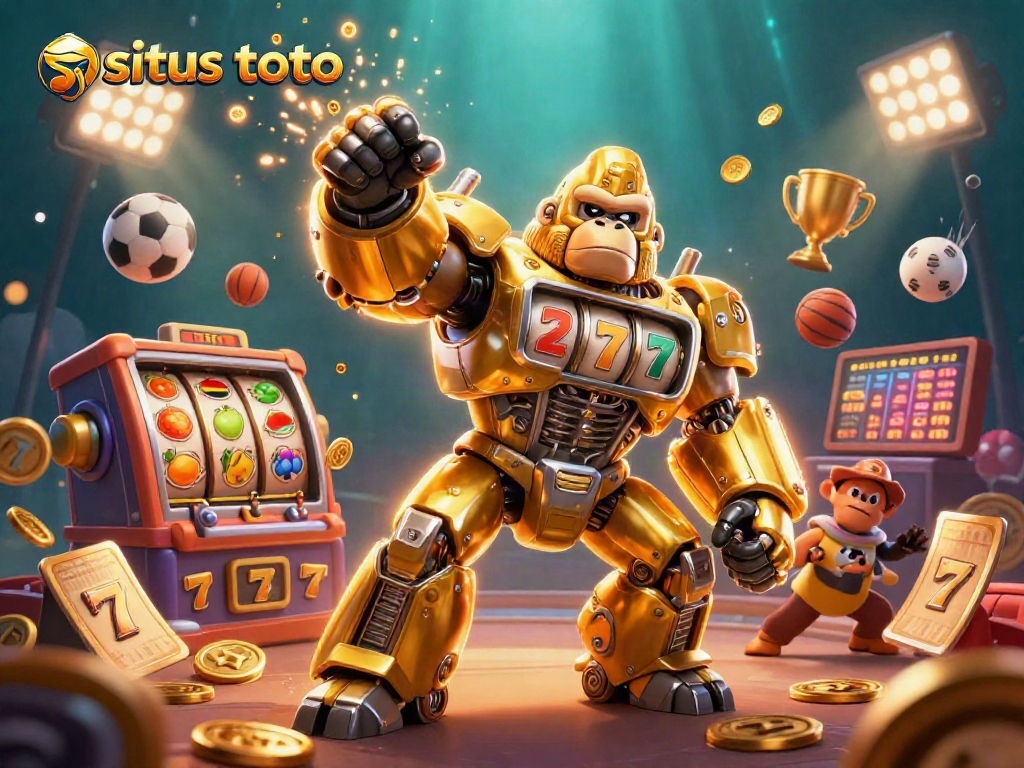 Nikmati pengalaman seru situs toto dengan mecha gorila emas dan elemen judi yang memukau!