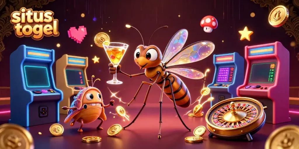 Menangkan permainan di situs togel dengan ilustrasi karakter kasino 3D yang menarik.