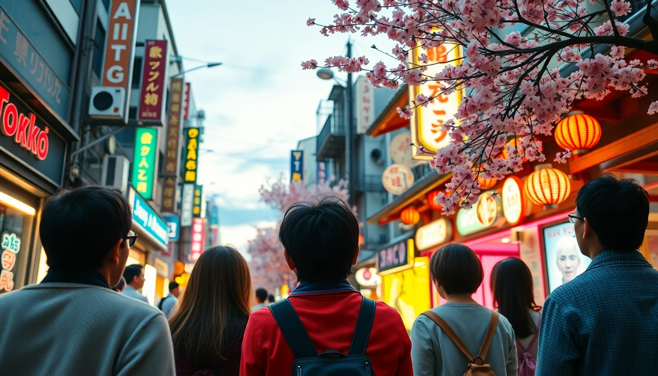 Film Jepang yang menarik dalam suasana menonton beramai-ramai di Tokyo, dengan elemen budaya yang vibrant.