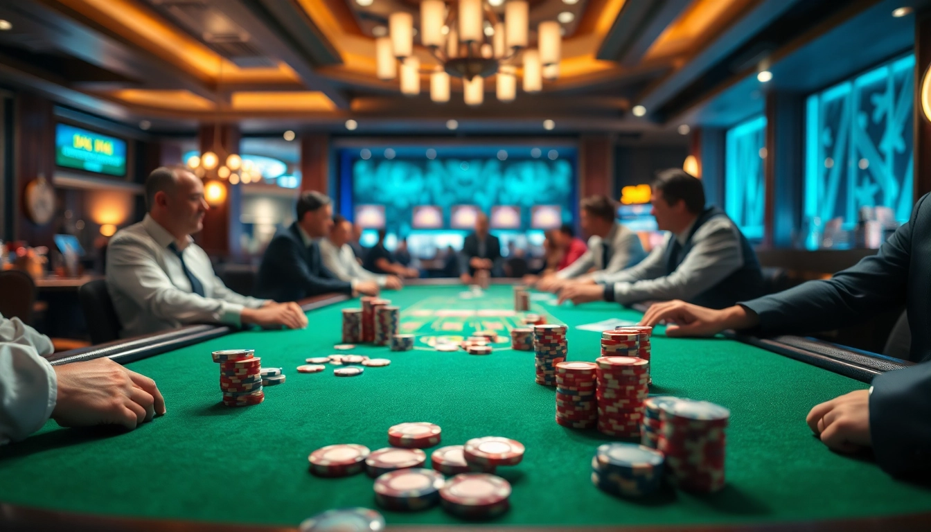 Dapatkan pengalaman bermain di dingdongtogel.net dengan meja kasino yang penuh warna dan pemain yang antusias.