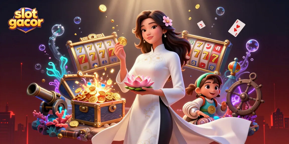 Engage with slot gacor and celebrate big wins while uncovering hidden treasures in an enchanting scene.