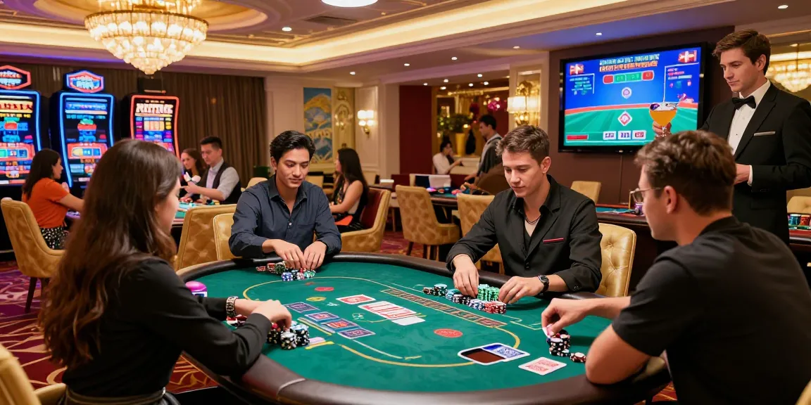 Permainan di kasino mewah dengan LUXURY777 Link Alternatif dan suasana meriah.