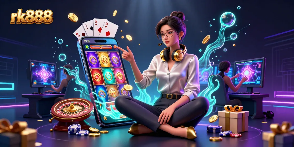 Play exciting slot games at rk888 with golden coins and vibrant fun elements.