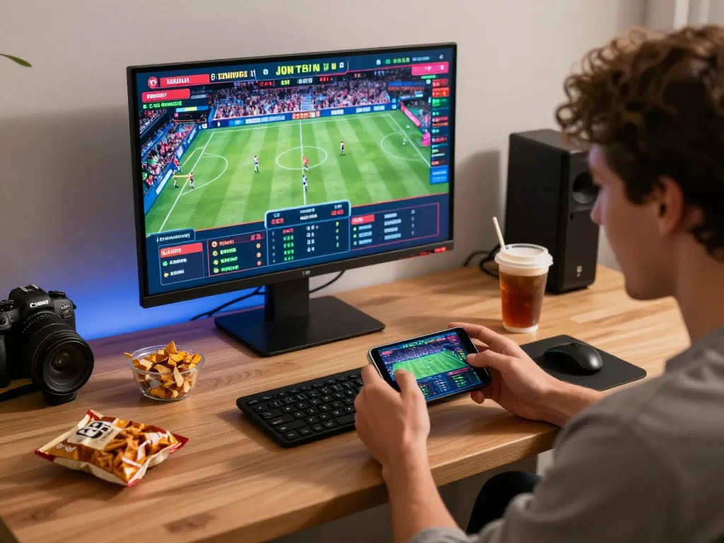 Experience intense betting excitement at net88 with a smartphone in hand during live sports events.