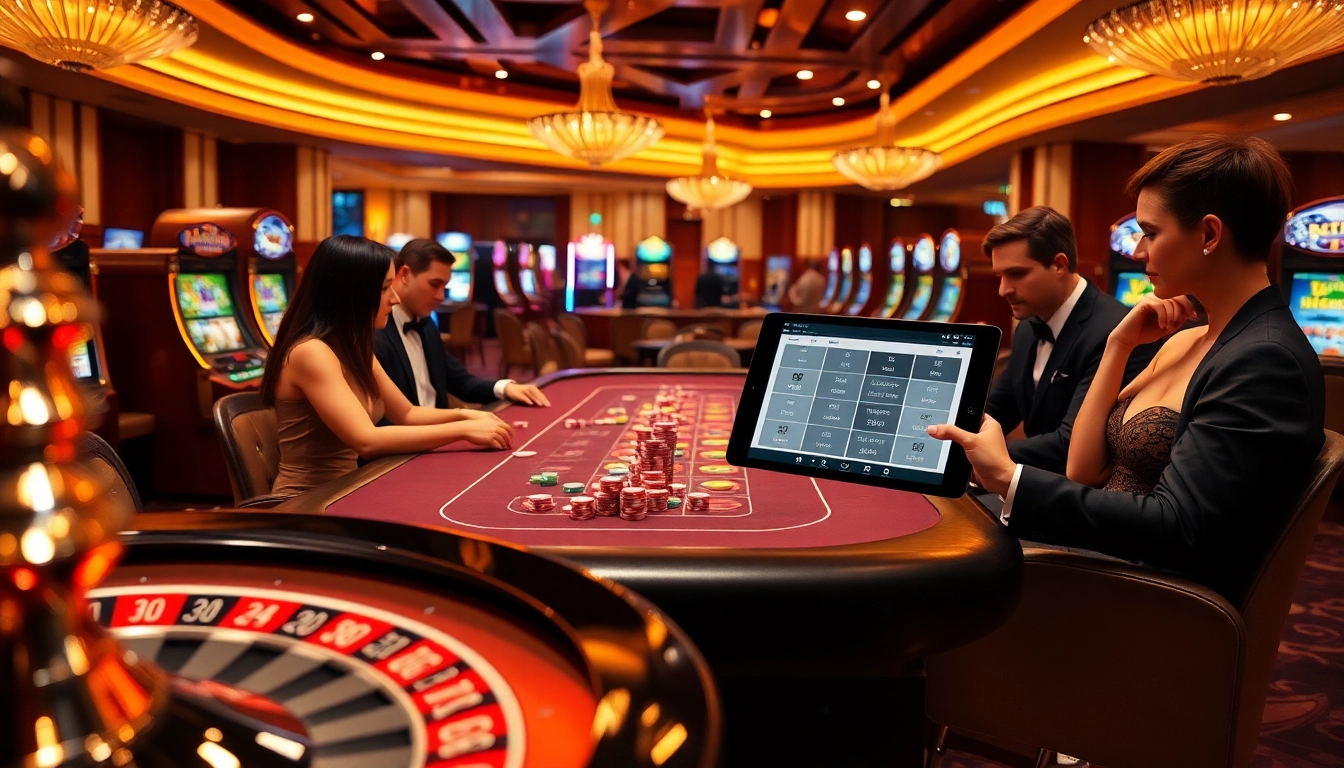 Engaged players at a luxurious poker table showcase the thrill of gambling at 9ph.art.