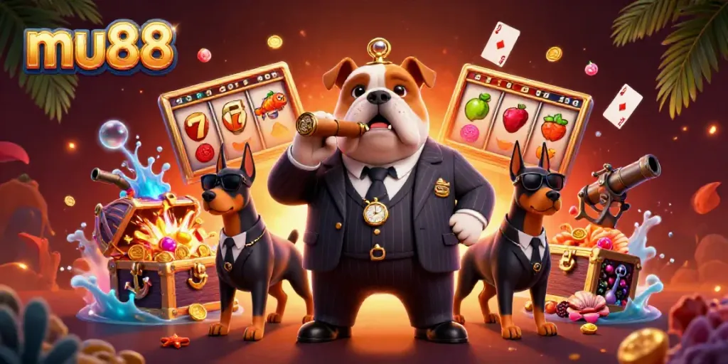 Play for big wins with mu88 at a vibrant casino scene led by a charismatic bulldog boss.
